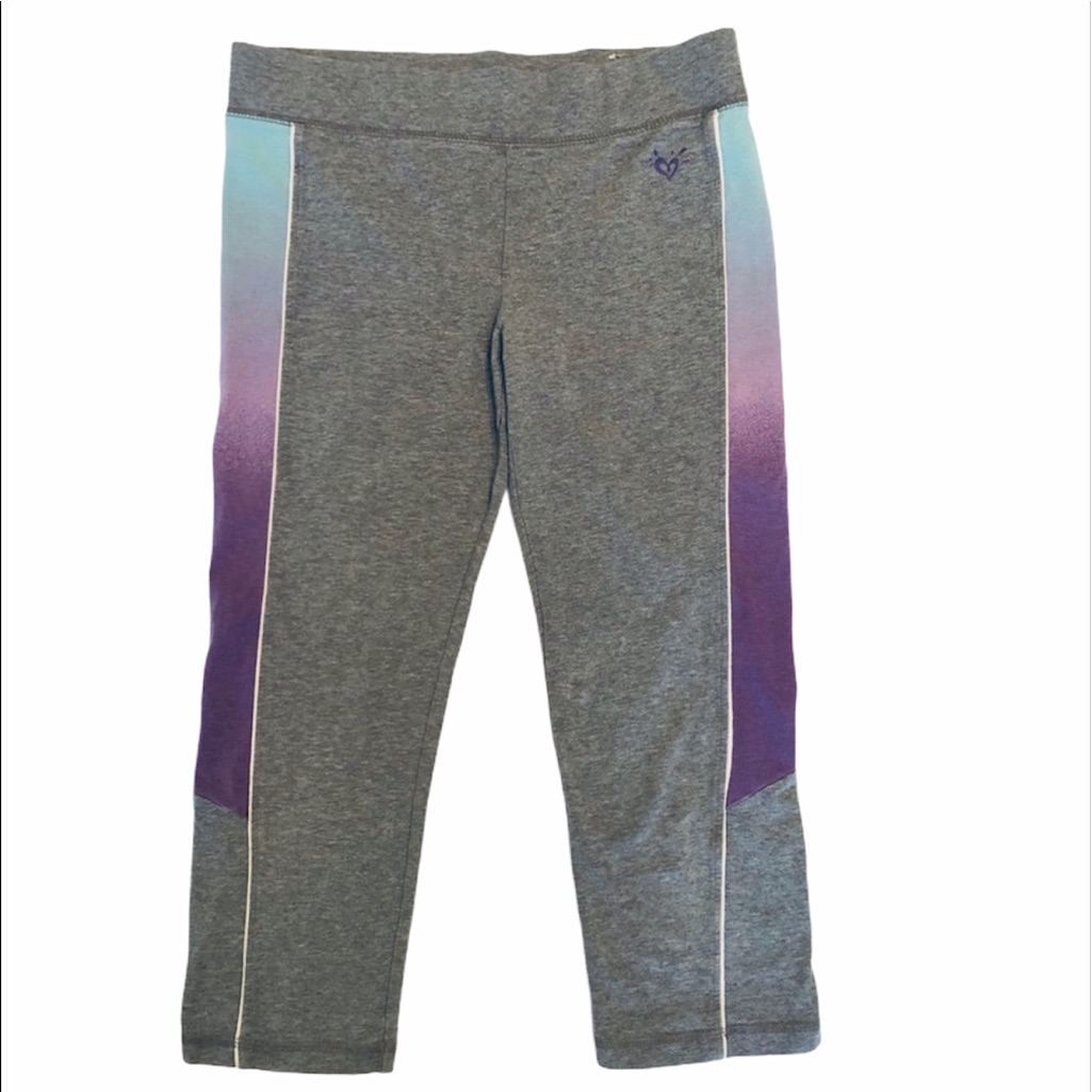 Justice Gray Capris Leggings Sz 14